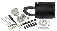 Engine Oil Cooler Kit HD Plate and Fin w/Spin-On Adapter