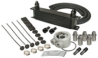 Engine Oil Cooler With Sandwich Adapter Kit Stacked Plate