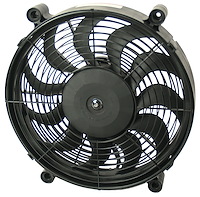 12" High Output Single RAD Electric Fan - Premium Mounting Kit 1450/1000 cfm