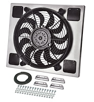 Single Speed Electric Puller Fan with Aluminum Shroud Universal Fit