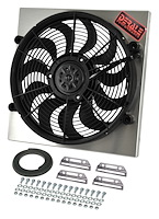 Dual Speed Electric Puller Fan with Aluminum Shroud Universal Fit