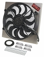 Dual Speed Electric Puller Fan with Aluminum Shroud Universal Fit