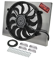 Dual Speed Electric Puller Fan with Aluminum Shroud Universal Fit