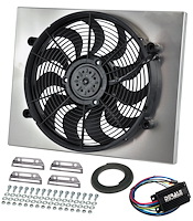 Multi-Speed Puller Fan With PWM Controller In Aluminum Shroud Universal Fit