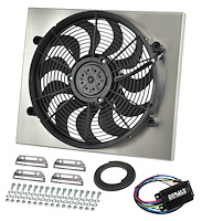 Multi-Speed Puller Fan With PWM Controller In Aluminum Shroud Universal Fit