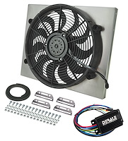 Multi-Speed Puller Fan With PWM Controller In Aluminum Shroud Universal Fit