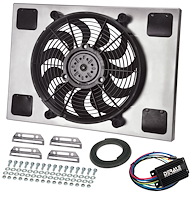Multi-Speed Puller Fan With PWM Controller In Aluminum Shroud Universal Fit