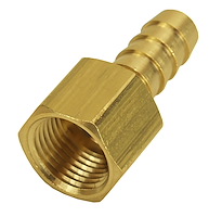 Barb Straight Hose Fitting 3/8 NPT Female x 3/8 Barb