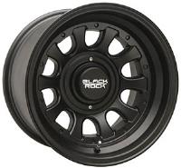 Satin Black Type D Wheel Size: 15" x 10"