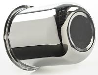 Chrome Steel Center Cap Push-Thru 2.950" Diameter Fits 4-lug Wheels