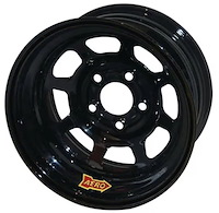 58 Series 15" x 10" Black Roll-Formed Race Wheel
