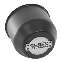 Steel Push Through Center Cap Black