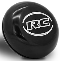 CS-CAP01A Wheel Center Cap [1 in. Tall, Black Anodized]