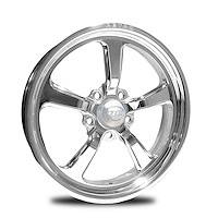 Retro Front Drag Race Wheel [Size: 15"x3.5"] 5 x 4.50" Bolt Pattern, Chrome Finish