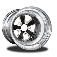 CSB502P-10EP Retro Eclipse Prism Non-Beadlock Rear Wheel [Size: 15" x 8.50"] Black Anodized w/ Polish/Mach Accents & Barrel