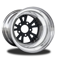 CSE403P-01B Torx Black Non-Beadlock Rear Wheel [Size: 15" x 11"] Black Anodized w/ Polished Barrel