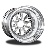 CSG855P-03P Hammer Polished Non-Beadlock Rear Wheel [Size: 15" x 13"] Polished w/ Polished Barrel