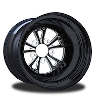 CSL503B-01E Torx Eclipse Non-Beadlock Rear Wheel [Size: 16" x 15"] Black Anodized w/ Machined Accents & Black Barrel