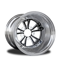 CSL503P-01EP Torx Eclipse Prism Non-Beadlock Rear Wheel [Size: 16" x 15"] Black Anodized w/ Polished/Machined Accents & Barrel