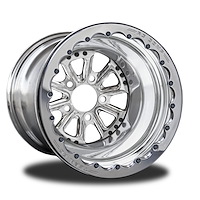 CSF402P2P-02P Exile Polished Double-Beadlock Rear Wheel [Size: 15" x 12"] Polished w/ Polished Barrel