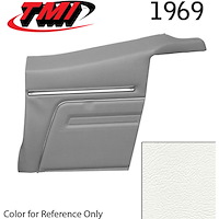 Concourse Series Rear Quarter Interior Trim Panels 1969 Chevy Camaro Convertible [Ivory-Bright White] OE #: 10-8149-2305