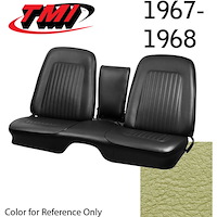 43-80307-3049 LIGHT YELLOW METALLIC MADRID 1967 - CAMARO STANDARD FRONT BENCH SEATS ONLY