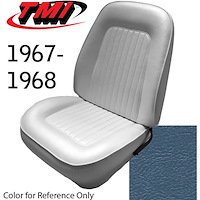 43-80807-2309 BRIGHT BLUE - CAMARO 1967-68 FRONT ONLY SPORT BUCKETS SEAT UPHOLSTERY STANDARD