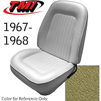 43-80827-3025 GRANADA GOLD - CAMARO 1967 FRONT SPORT BUCKETS & REAR SEAT STANDARD - CAMARO NON-FOLDING REAR 53 WIDE