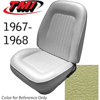 43-80827-3049 LIGHT YELLOW METALLIC - CAMARO 1967 FRONT SPORT BUCKETS & REAR SEAT STANDARD - CAMARO NON-FOLDING REAR 53 WIDE