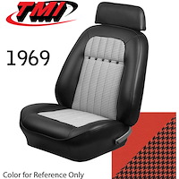43-80909-4088-9488 Front Bucket Seat Upholstery for 1969 Chevrolet Camaro [Hugger Orange]