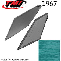 20-8067-933 TURQ/AQUA - 1967 COUPE SAIL PANELS 1 PAIR COMPLETE READY TO INSTALL