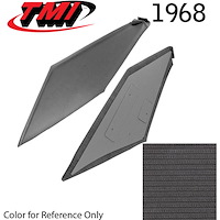 20-8068-600 BLACK - 1968-69 COUPE SAIL PANELS 1 PAIR COMPLETE READY TO INSTALL