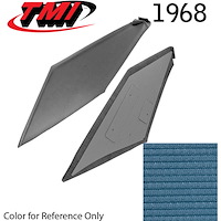 20-8068-984 MEDIUM BLUE - 1968 COUPE SAIL PANELS 1 PAIR COMPLETE READY TO INSTALL