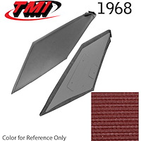20-8068-980 DARK RED - 1968-69 COUPE SAIL PANELS 1 PAIR COMPLETE READY TO INSTALL