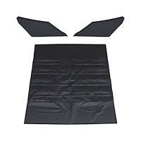 20-8058SET-600 BLACK - 1968-69 COUPE HEADLINER & SAIL PANELS SET COMPLETE READY TO INSTALL
