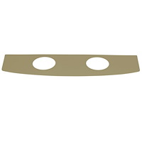 10-7027-2613 PARCHMENT - 1965-67 MUSTANG UPHOLSTERED PACKAGE TRAYS WITH 6X9 HOLES