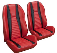 Mach 1 Hi-Back Bucket Seat Upholstery 1973-1981 Ford Mustang Mach 1 Coupe, Convertible, Sunroof OE #: 43-70021-4063-809-00