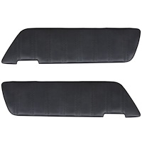 11-70101-3722 Front Molded Door Panel Inserts, Sport Pattern 1969-1970 Ford Mustang, Black Corinthian Vinyl