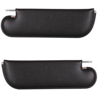 21-84408-2295 Sun Visors 1968-1972 Chevy Nova Coupe, Black Madrid Vinyl