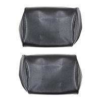 43-82708-2295 Bench Headrest Cover  1968-1970 Chevy Chevelle Coupe, Black Madrid Vinyl