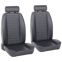 47-9442-6470 Classic So-Cal Bucket Seat, Black Yukon Cricket Vinyl