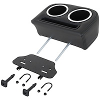 25-83151-2295-BKS Universal Split-Back Bench Seat Cup Holder Black Madrid Vinyl W/Black Stitch