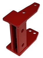031-D60R Dana 60 Rear Mounting Bracket, Std Duty & Trans. Mounted Torque Arms [Bright Red]
