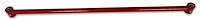 151R Tubular Panhard Bar w/ Polyurethane Bushings, 1965-1970 Chevy B-Body [Bright Red]