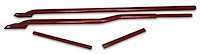 502R Tubular Subframe Connectors, 1987-1992 GM F-Body [Bright Red]