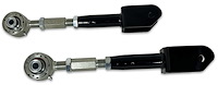 626-4130B Adjustable Rear Upper Control Arms w/ Del-Sphere Joints, 1964-1967 GM A-Body [Black]