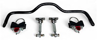 922-325B Pro-Series Rear Anti-Roll Drag Sway Bar, Fits 3.25 in. Axle Tubes, 1968-1972 GM A-Body, Gloss Black