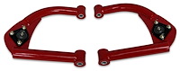742-4130R-K6462 Tubular Front Upper A-Arms w/ Poly Bushings, 1993-2002 GM F-Body [Bright Red]