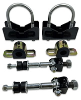 901-SEL-325B-21MM Rear Sway Bar Mounting Kit, 3.25 in. Axle Tube Dia., 82-02 GM F-Body [Gloss Black]