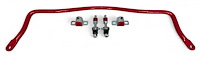 923-REAR-SELR 1.00 in. Solid Rear Sway Bar, Spherical End Links, 1982-2002 GM F-Body [Bright Red]